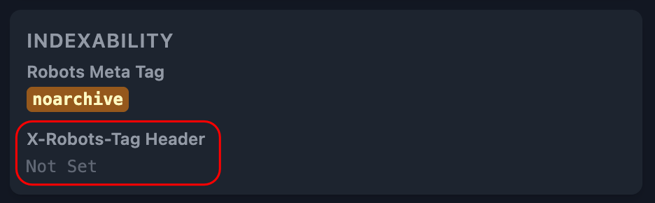 Ditto for noindex: The Airfield SEO Chrome extension checks both the robots meta tag and for any noindex headers.
